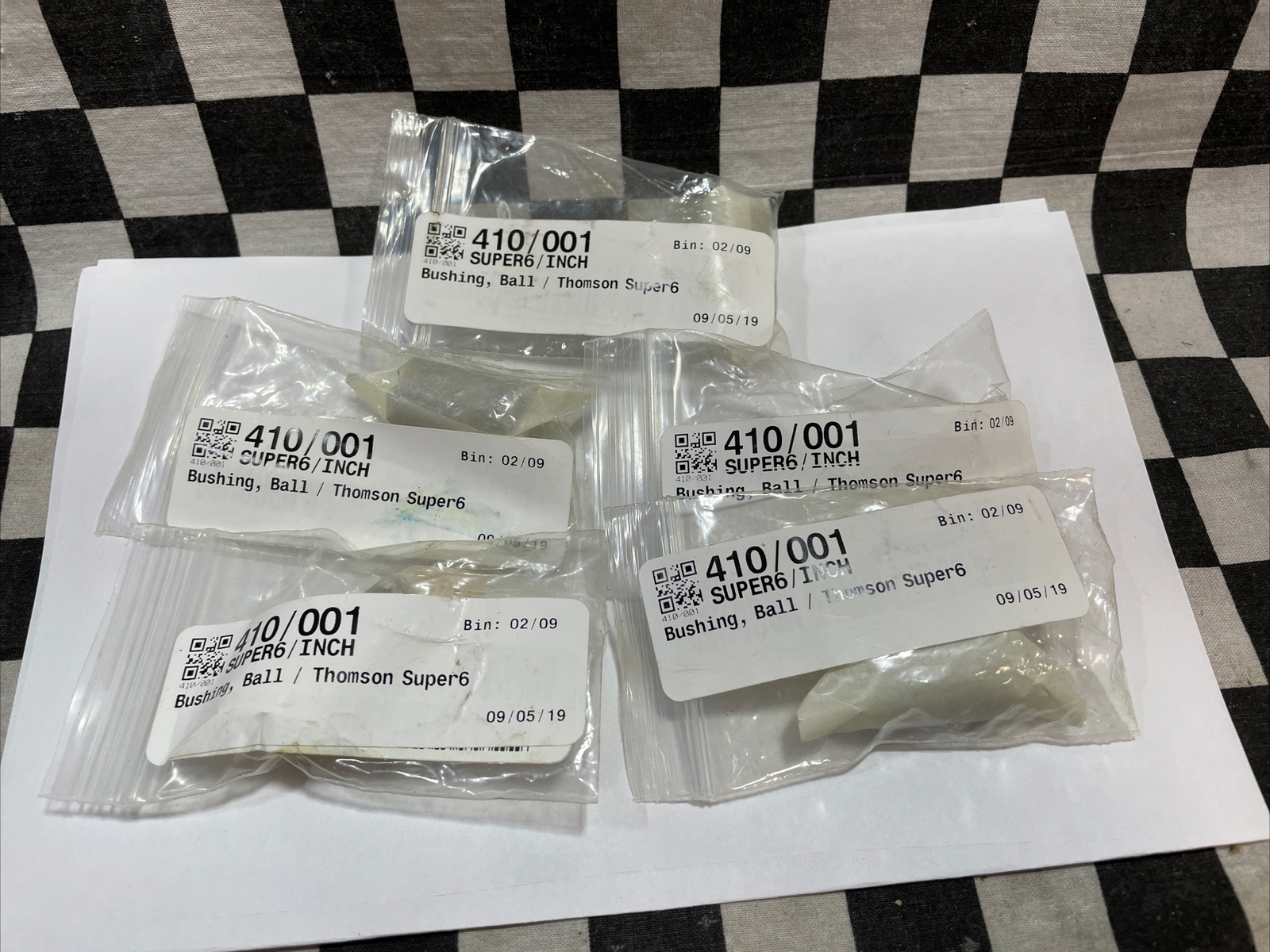 MISUMI Super Ball Bushing Bearing, SUPER6, SUPER6/INCH, LOT OF 5, SHIPSAMEDAY