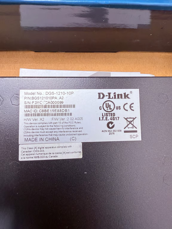 D-Link DGS-1210-10P 10-Port Gigabit Web Smart PoE+ Switch 8 PoE 2 SFP 65W