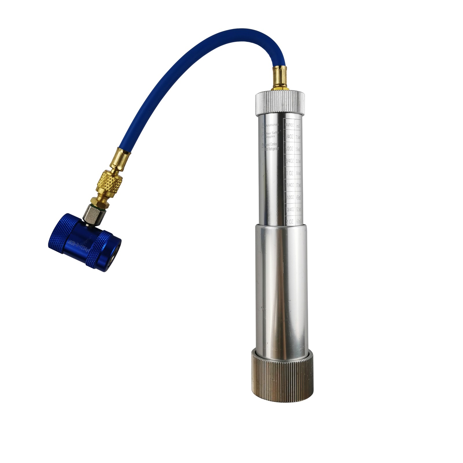 A/C Oil and Dye Injector R1234yf Quick Coupler 1/4″ SAE Refrigerant Tool Set。