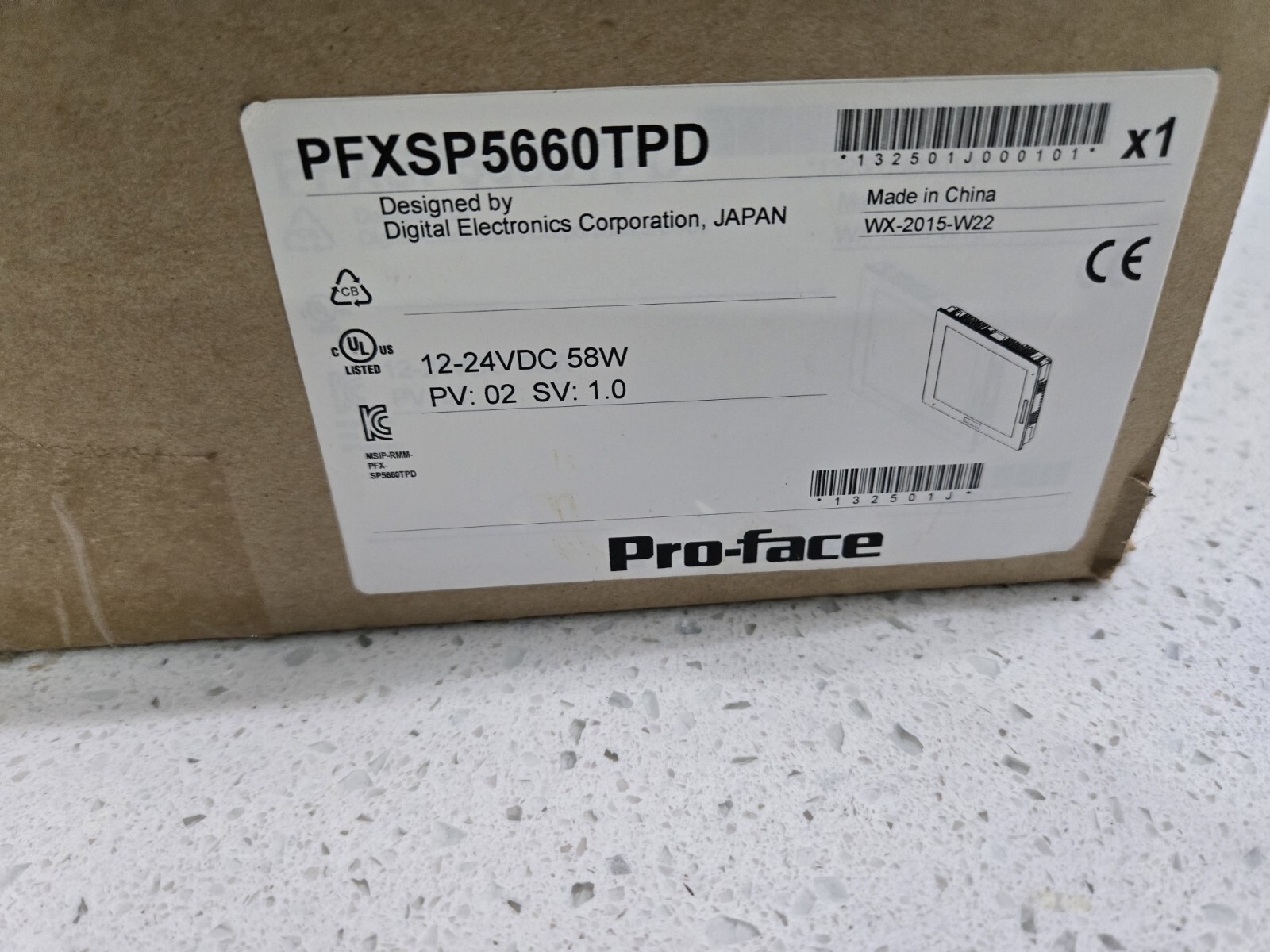 SCHNEIDER ELECTRIC Pro-face SP-5660TP PFXSP5660TPD SP5000 Series 12″ Touch Panel
