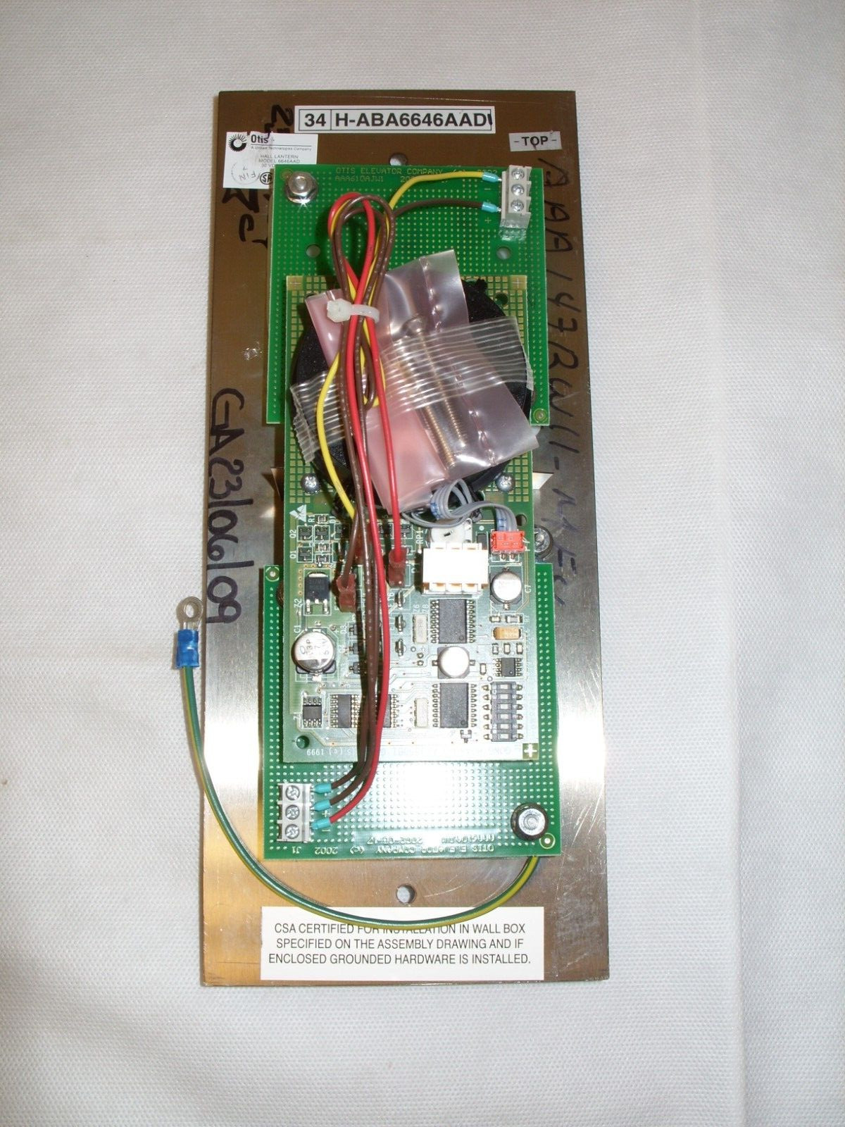 Otis Elevator – OEM Hall Lantern Light 6646AAD / ABA6646AAD1 – 30 VDC / 0.75A