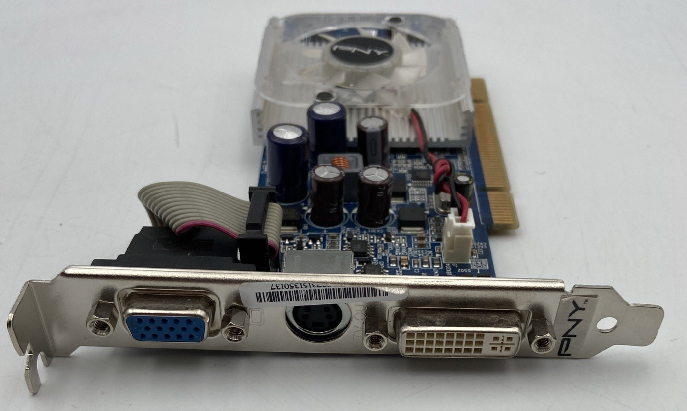 PNY Tech. Nvidia GeForce 8400GS 512MB DDR2 PCI Video Card P/N: VCG84512SPPB