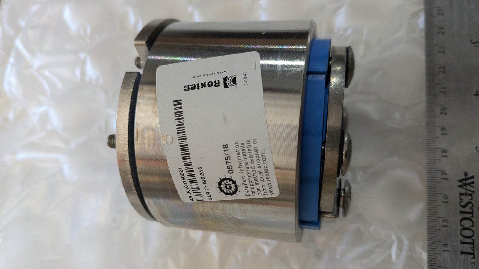 ROXTEC 12ATEX1249U CABLE TRANSIT DEVICE ASLR100750021 SLR 75 AISI316