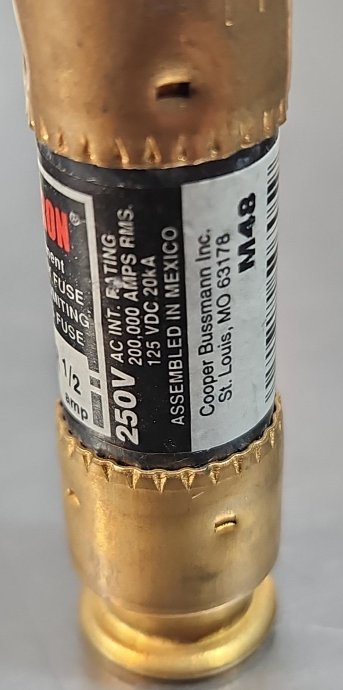 Fusetron FRN-R-1/2 Fuse Black Loc4C4