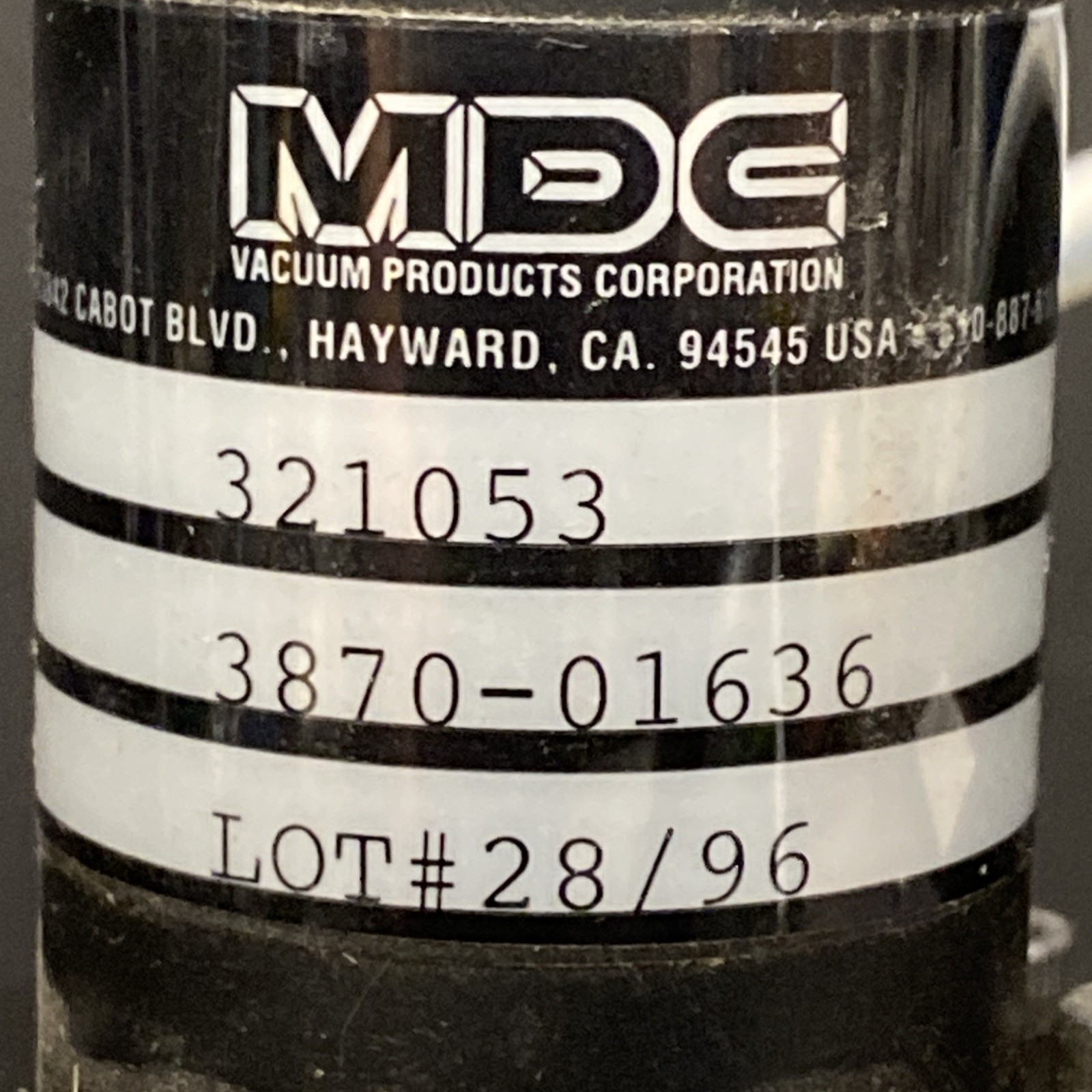 UHV MDC Vacuum Products KIV-100-P Pneumatic Valve & Humphrey Solenoid 321053 Z3