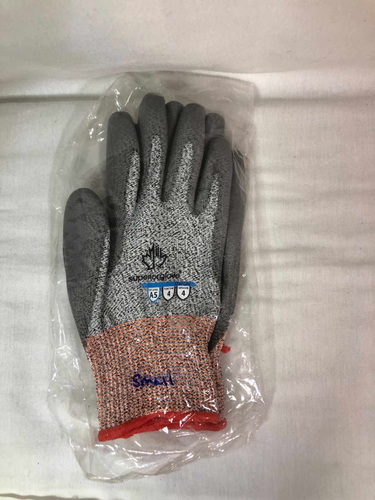 Superior Glove STAFGPU Cut Resistant Coated Gloves, Cut Level A5 Small