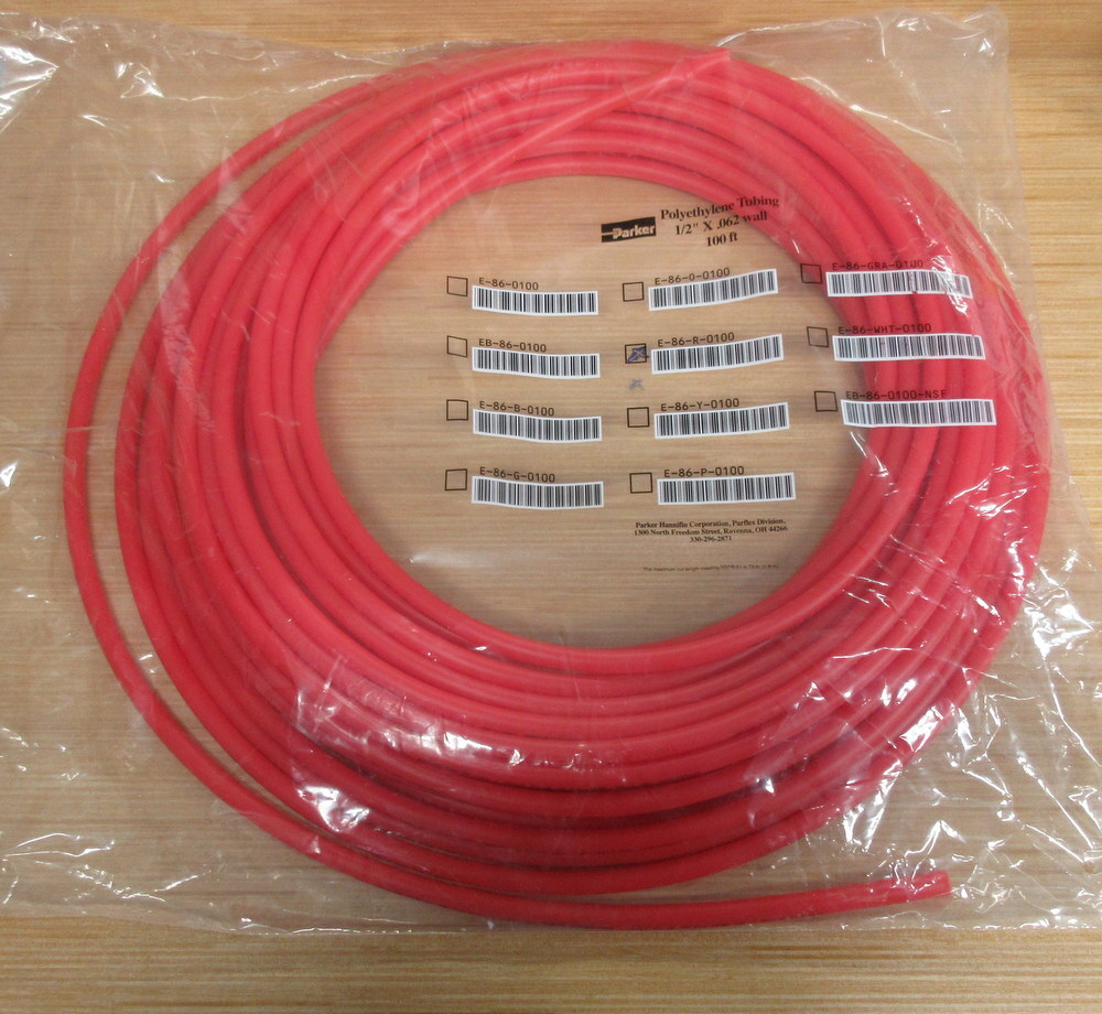 Parker E-86-R-0100 Polyethylene Tubing E86R0100