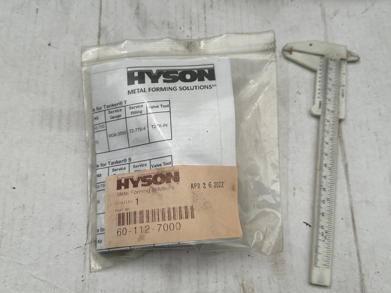 Hyson Metal Forming Solutions 60-112-7000 Seal Kit for TNKS1000 Gas Spring