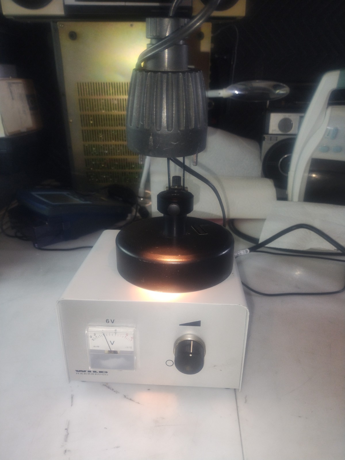 Wild Heerbrugg MTR 28 Microscope Power Supply/Light And Stand