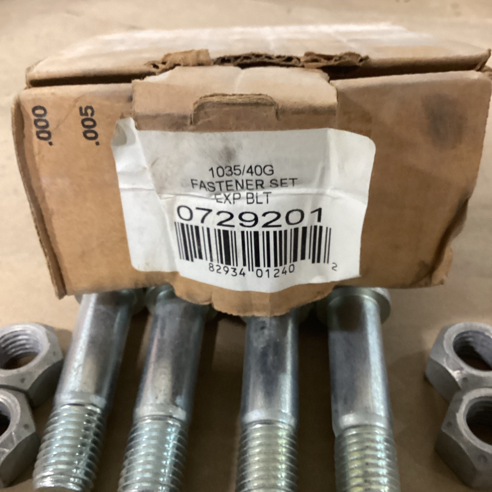 BOX OF 8 FALK / REXNORD 0729201 FASTENER SET 1035/40G EXP BLT