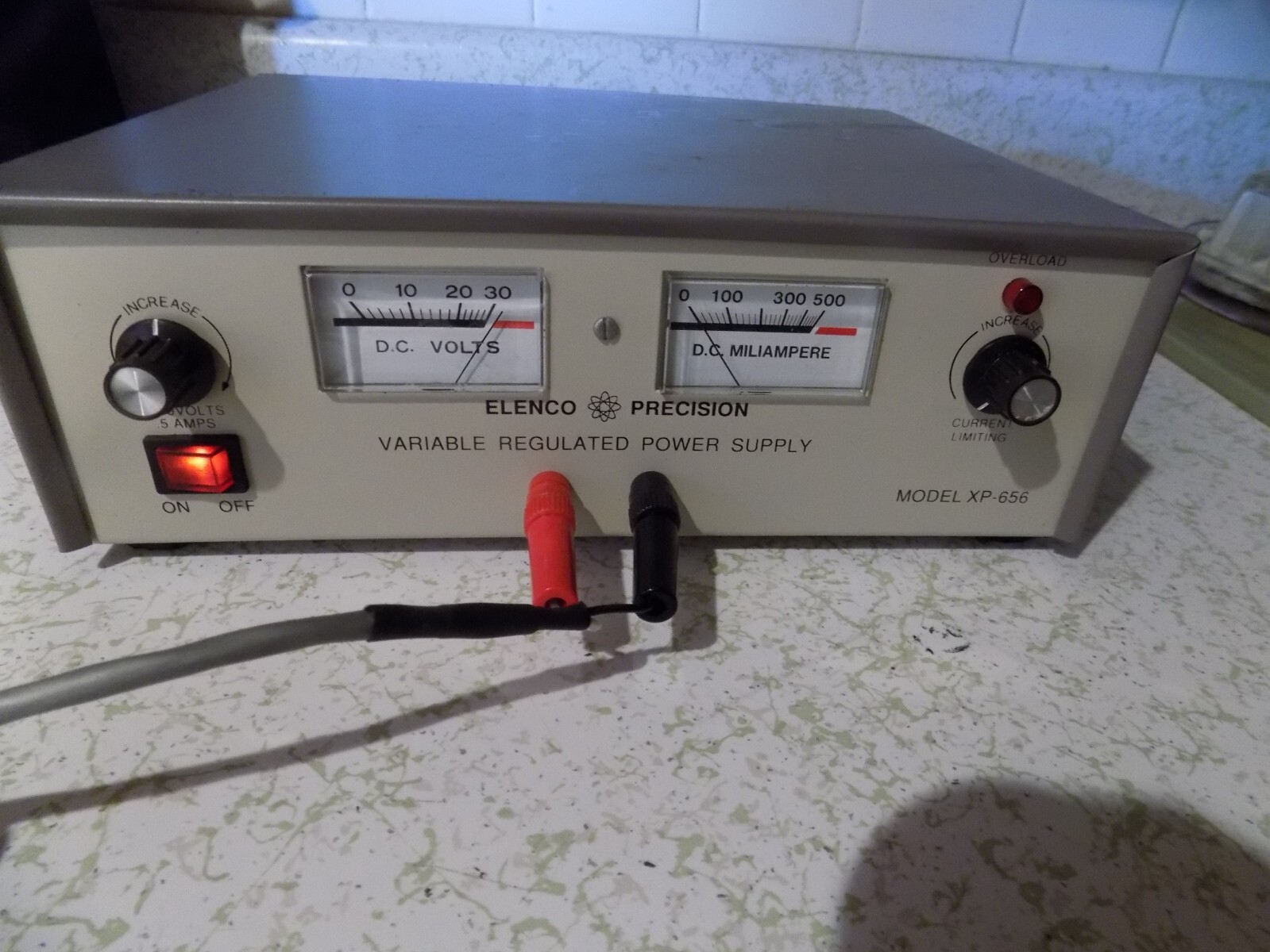 Elenco Precision XP-656 Laboratory Variable Regulated Power Supply TESTED WORKS