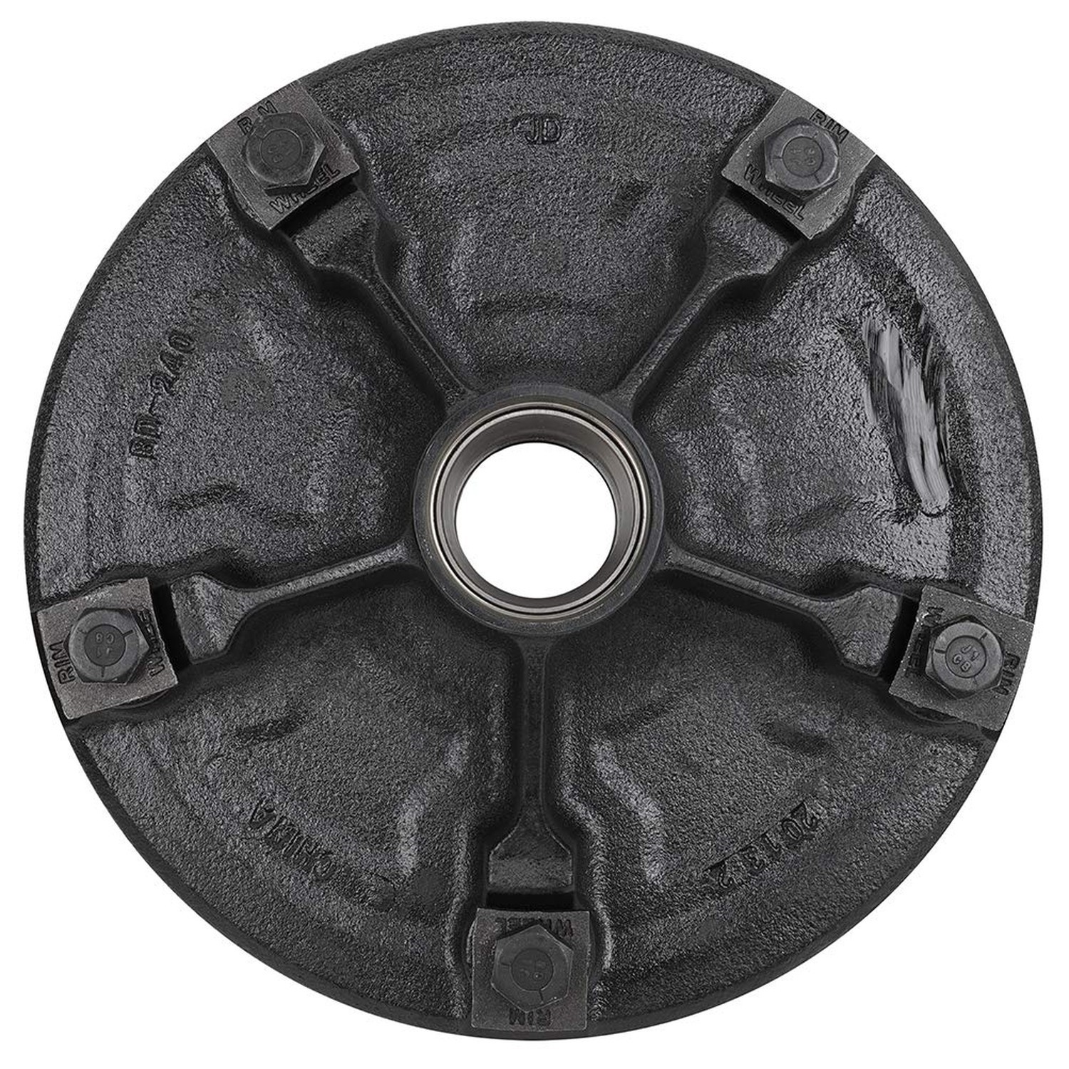 SCITOO 3500 lb 12×2 Trailer Hub with Brake Drum fits 5 on 9.4 L68149 x LM6704…