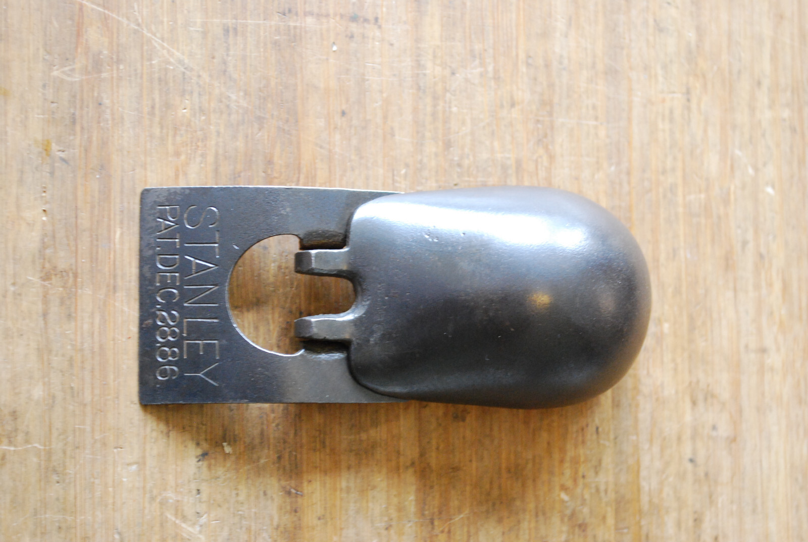 Antique Stanley Block Plane Lever Cap Pat Dec 28-86