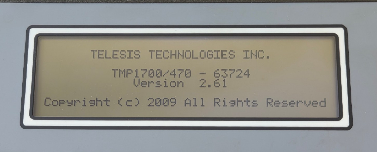 Telesis TMC470 Pinstamp Marking System Controller