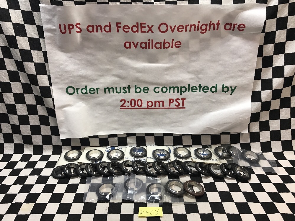Lot Of 22, MDC VACUUM NW25 Centering Ring, SST, SHIPSAMEDAY #136AD