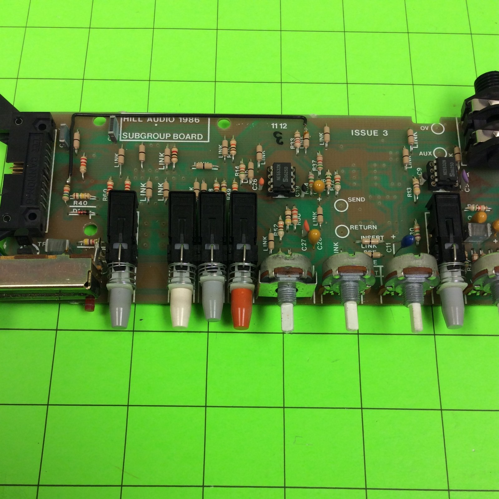 Hill MM1X Audio Mixer Subgroup Board (3 Port)