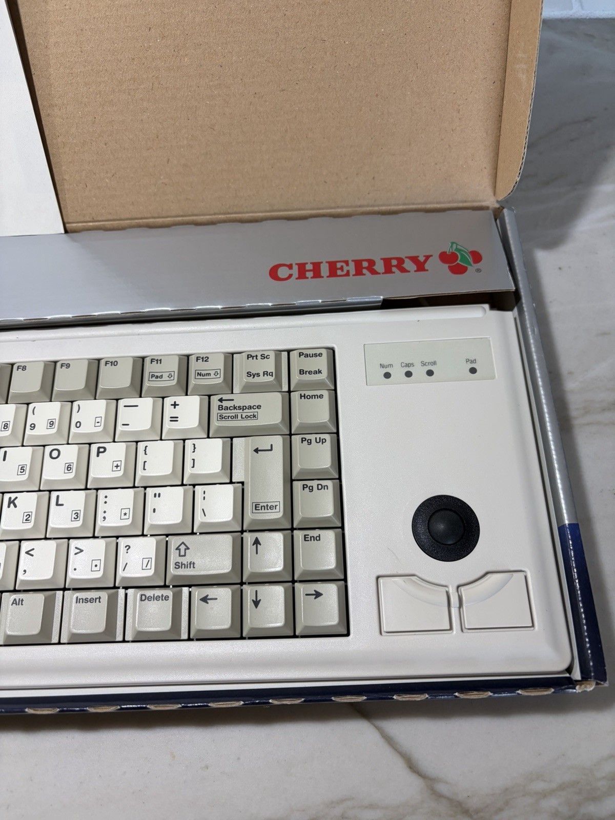 Cherry G84-4405PPBUS G84-4400 Ultraslim Trackball Keyboard