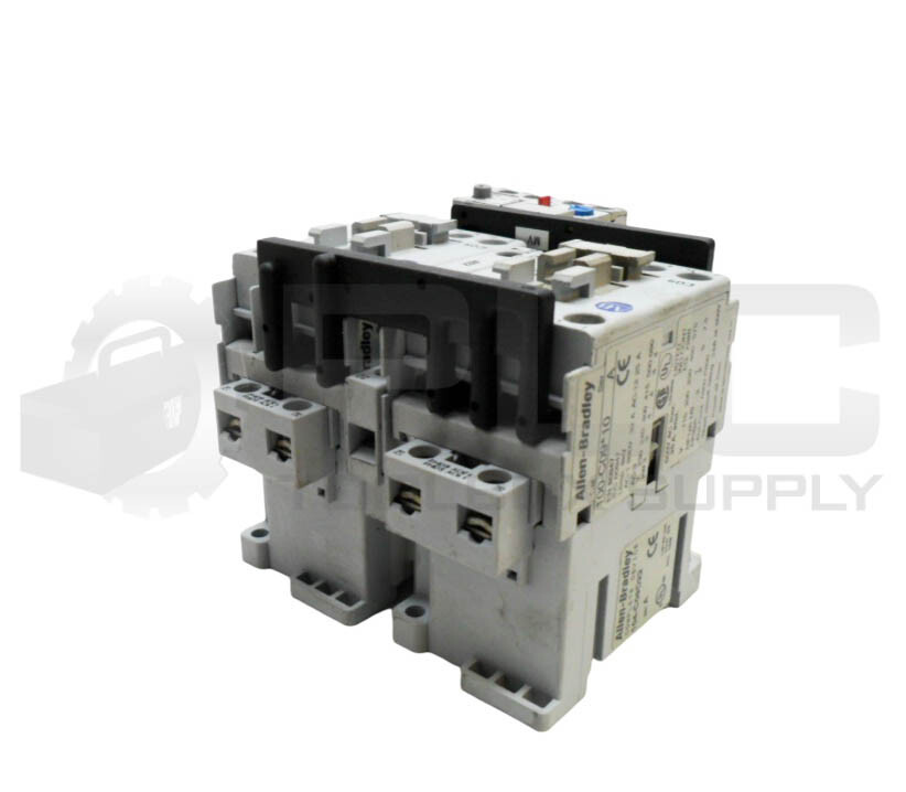 ALLEN BRADLEY 104-C09D22 /A CONTACTOR W/ (2) 100-C09*10 /A W/ 193-EA1DB /B