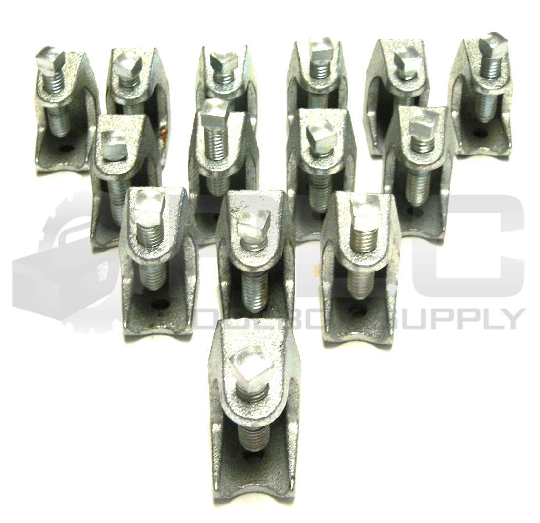 NEW LOT OF 14 THOMAS & BETTS 500SC BEAM CLAMP THREADED MALLEABLE IRON 1/4IN