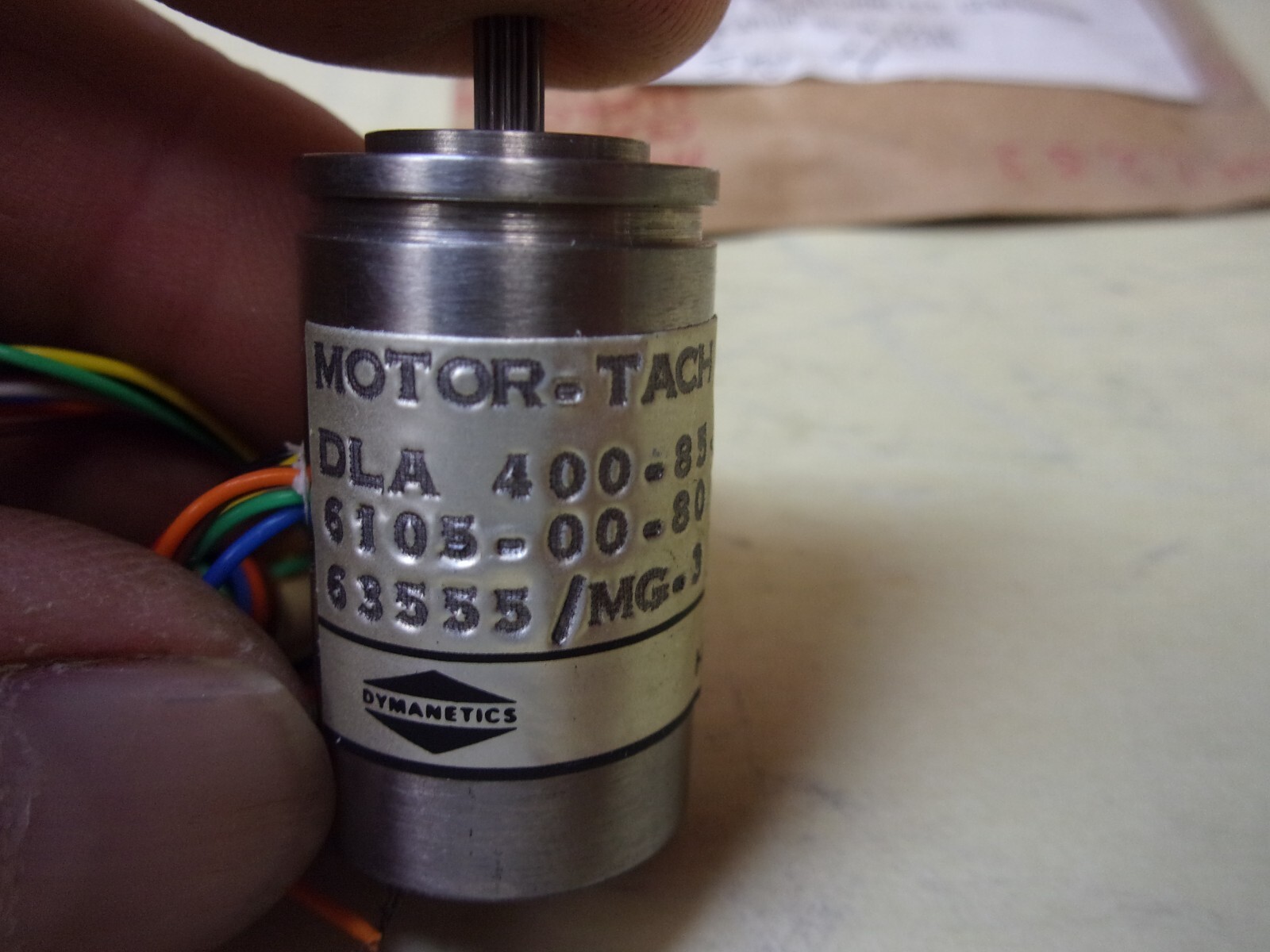 Dymanetics 6105-00-809-7509 Tachometer Generator Motor MG-30