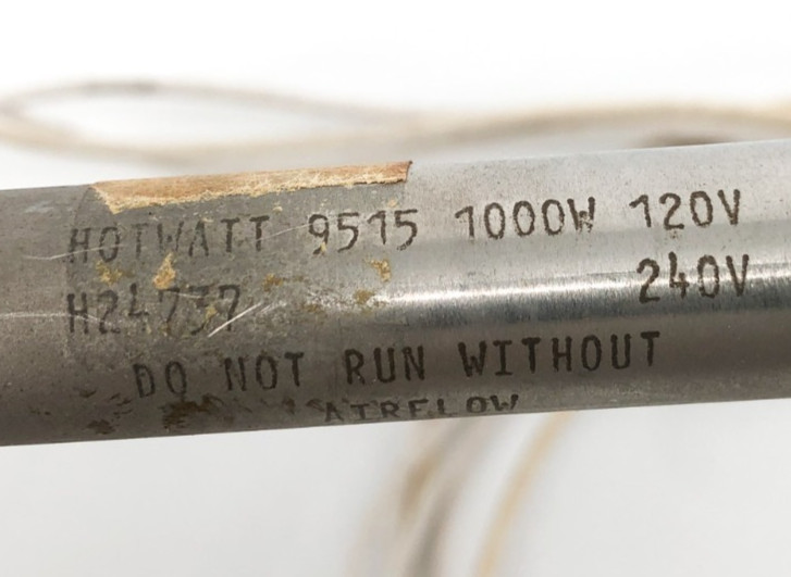 Hotwatt 9515 Cartridge Heater 1000W 120V H24737 240V 5/8″ Dia. x 11-3/4″ OAL