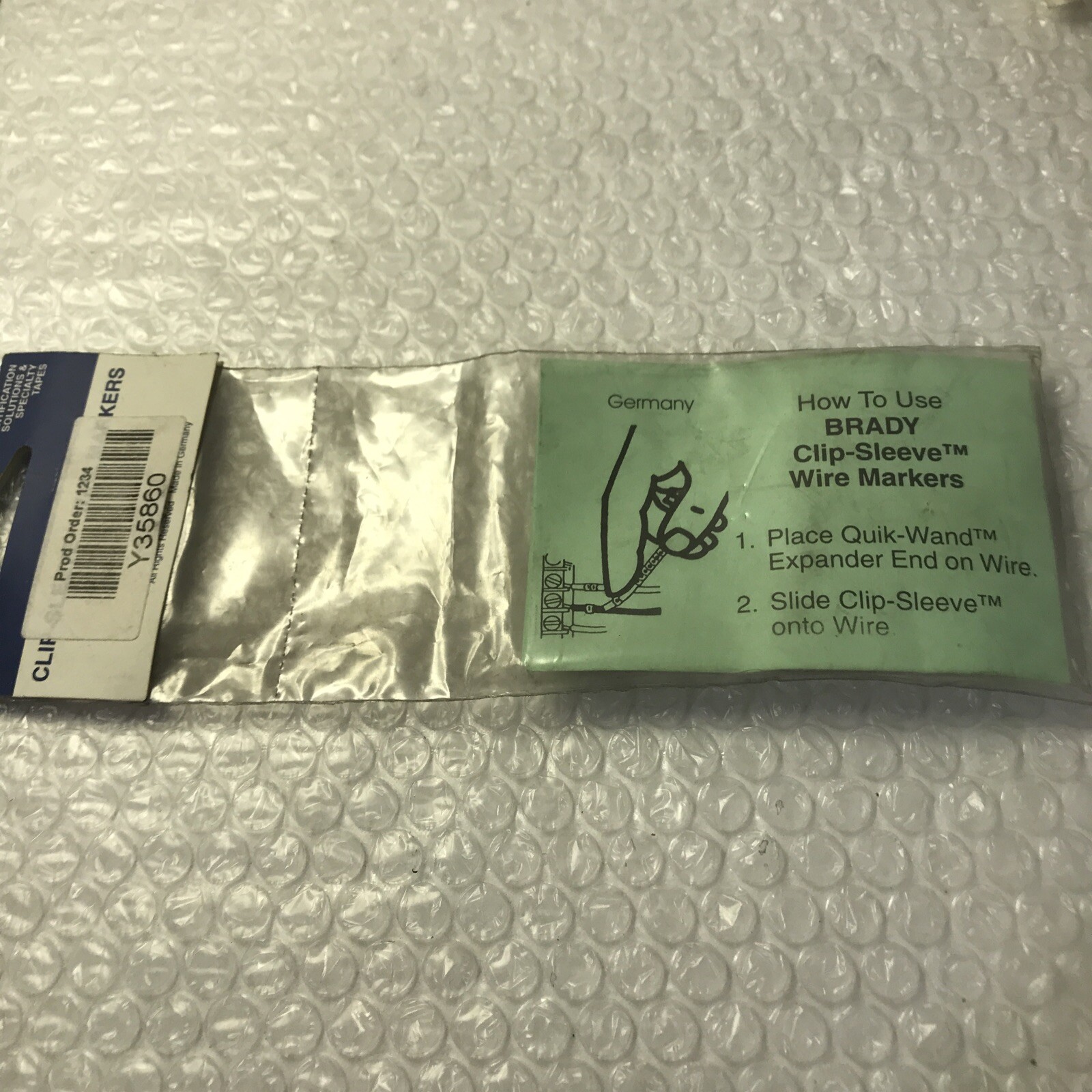 *Brady 33418 SCN-23-1 ( Lot Of 13 ) Clip-Sleeve Wire Markers Pack Of 50#