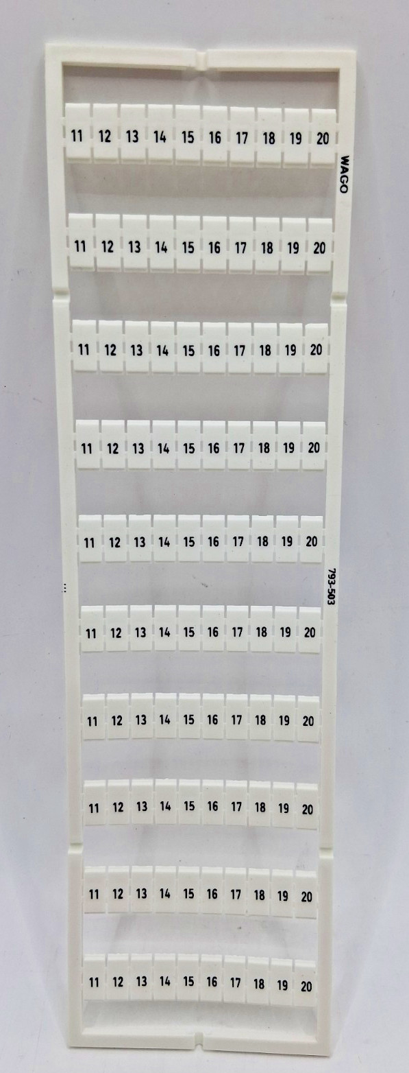 Wago 793-503 Terminal Block Marker – Lot of 10