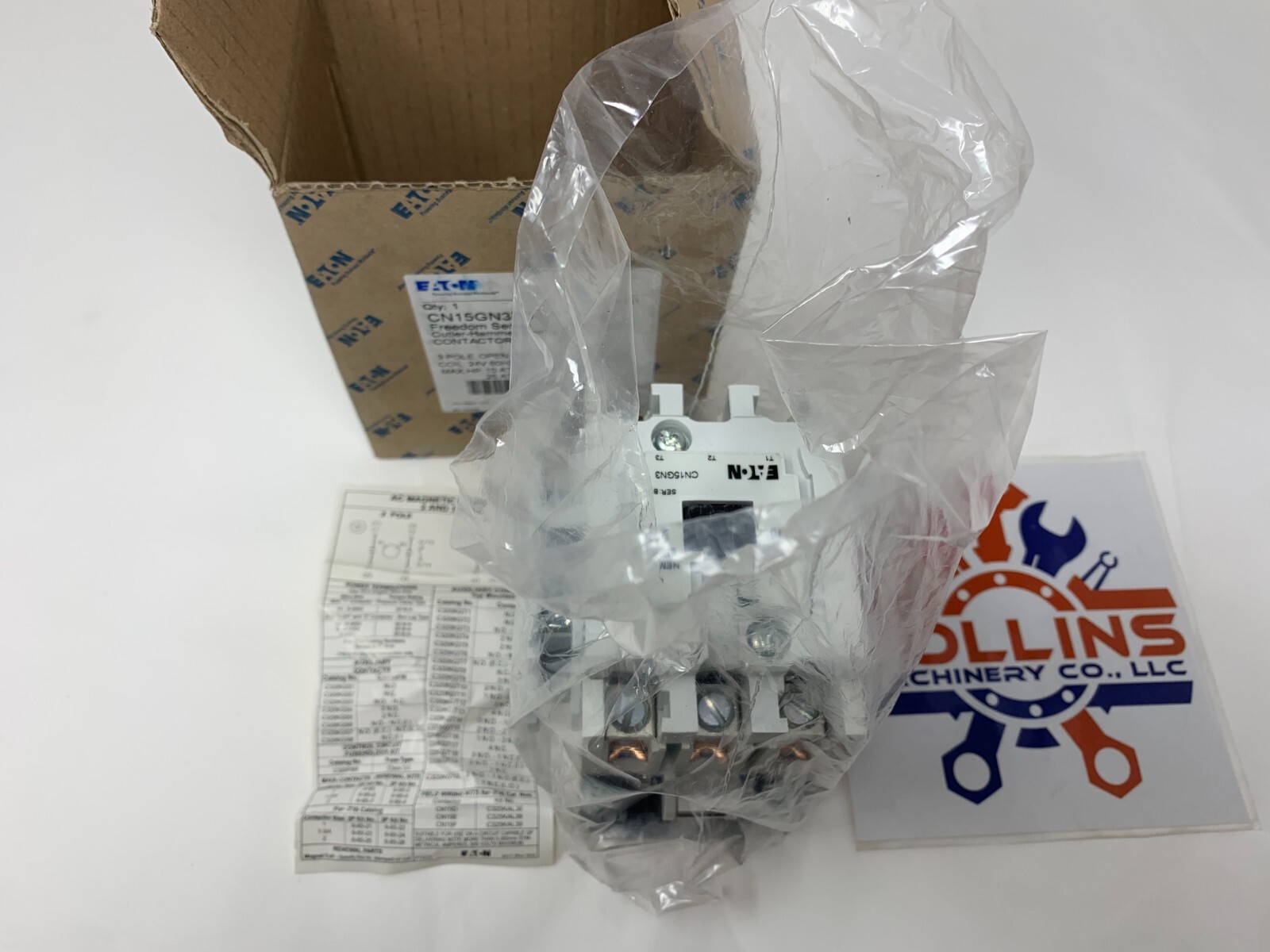 Eaton Cutler-Hammer CN15GN3TB Contactor NEMA Size 2 24VAC 3P 45A 25HP@460/575V