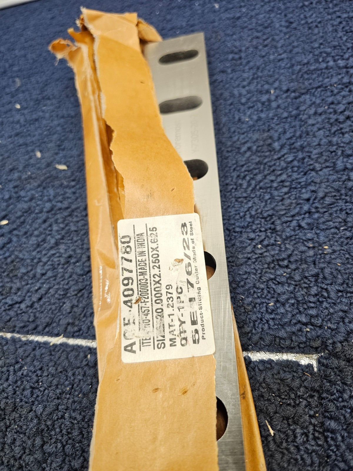 Foremost Y-7305-20-2 Granulator Blade 20.000 x 2.250 x .625 457-F200003