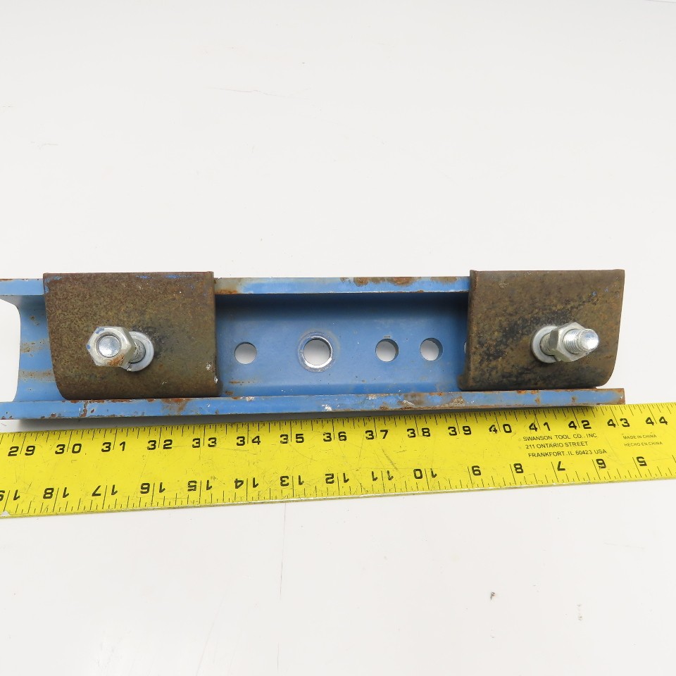 Gorbel Style Under Beam Hanger Bracket 14″ x 3″ x 1-3/4″ W/ Flange Clamps