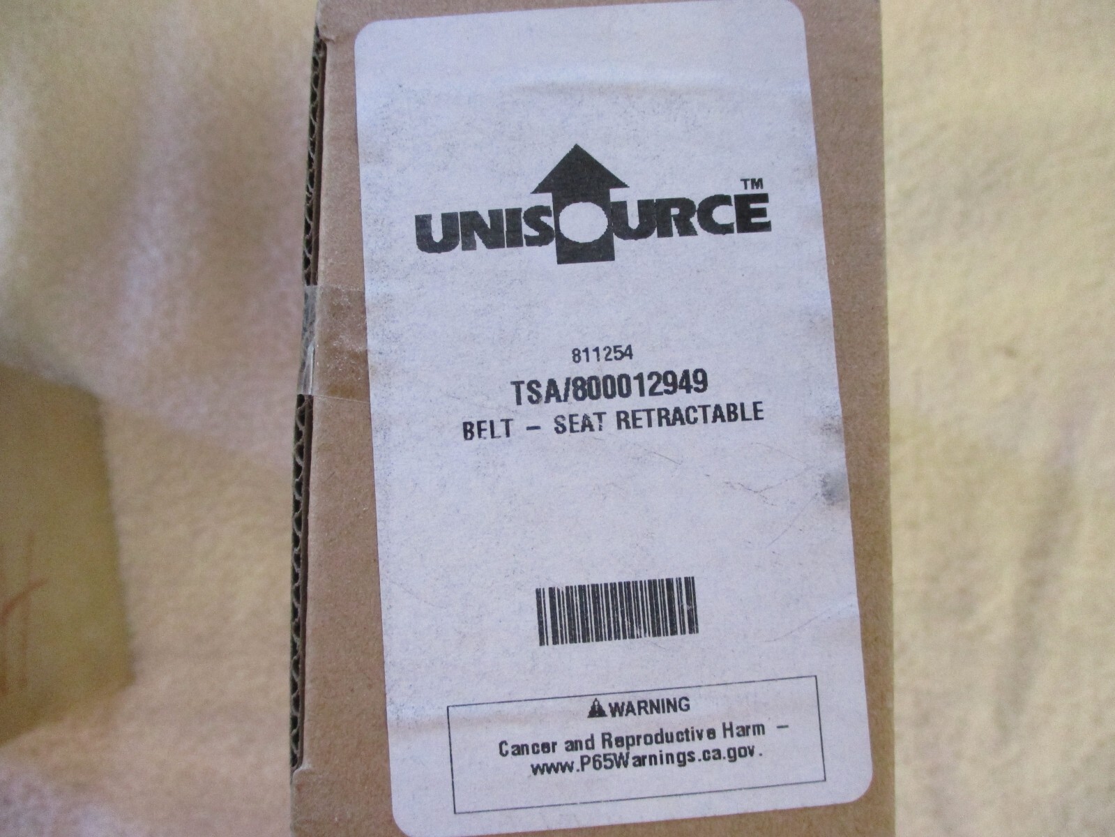 NIB UNISOURCE Belt Seat Retractable 811254 TSA/800012949 800012949