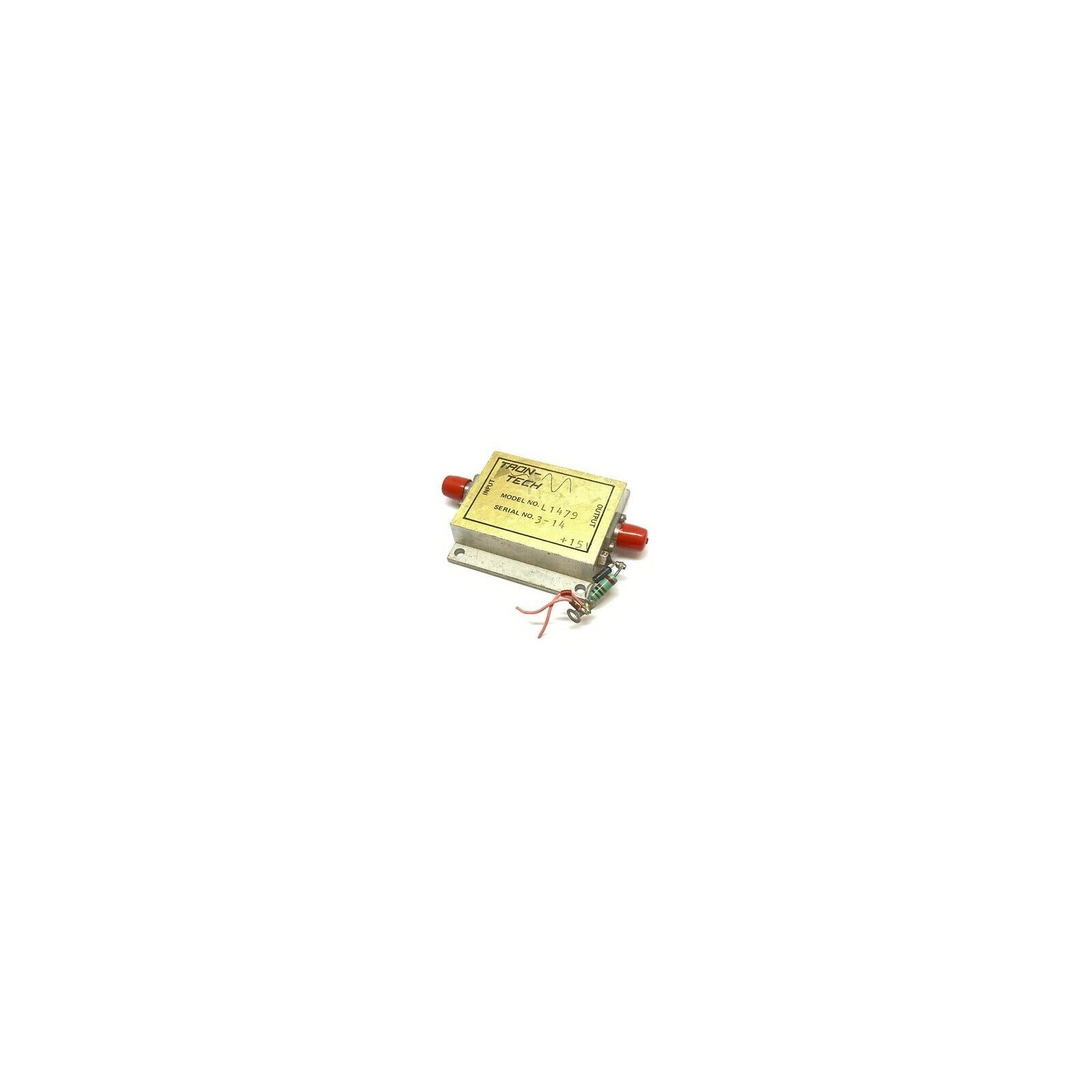 1.5-1.65GHZ G:21DB 15V SMA POWER AMPLIFIER L1479 TRON TECH