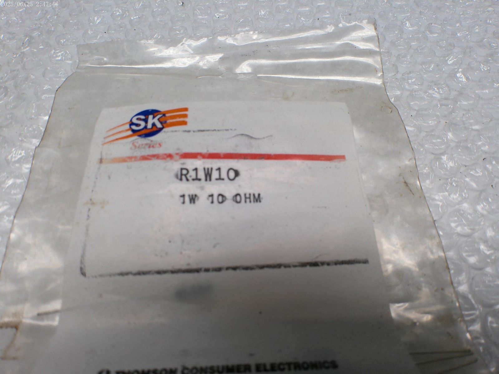 THOMSON CONSUMER ELECTRONICS R1W10 RESISTOR PKG OF 10 NSMP