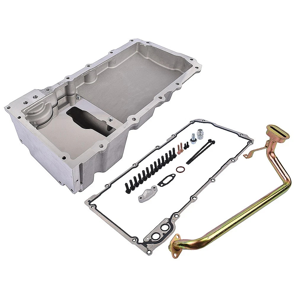 Conversion Swap Oil Pan Low Profile Retrofit Kit Satin Fits for LS1 LS2 LS3 LS6