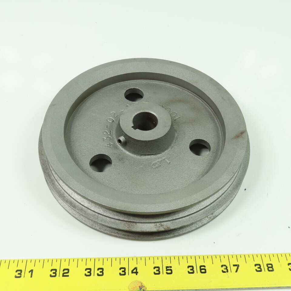 Cast Iron Double Sheave Pulley 5V 38Degree 7″&7-1/2″ OD 7/8″ Bore
