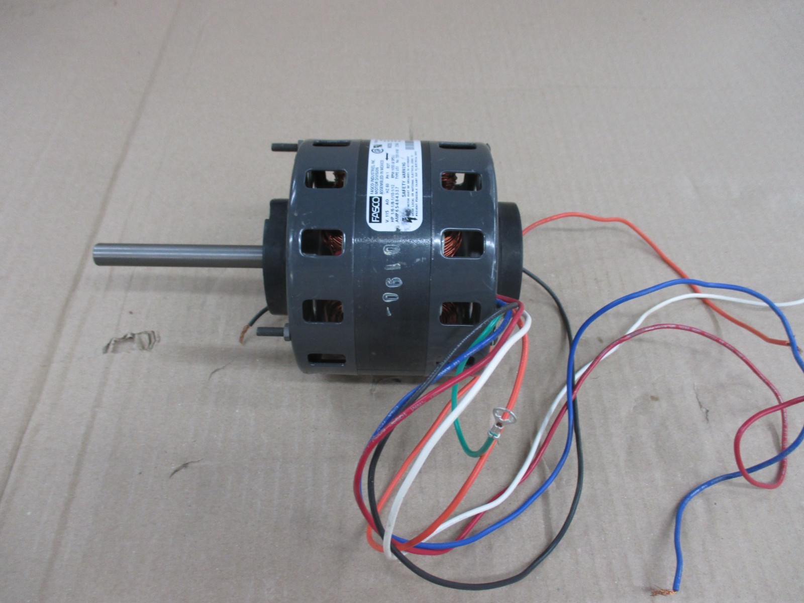 7151-0190 FASCO ELECTRIC MOTOR RPM 1050 (4SPD) HP 1/6 – 1/8 – 1/10 – 1/12 NEW