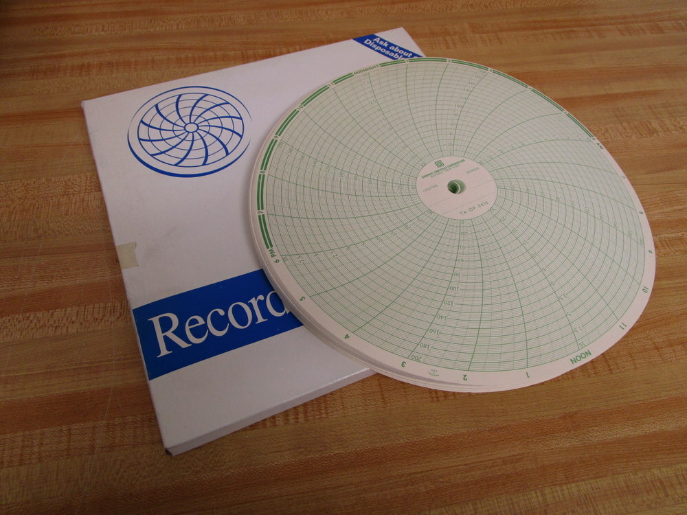 Graphic Controls PN-00430728 Recording Charts PN00430728 (Pack of 100)