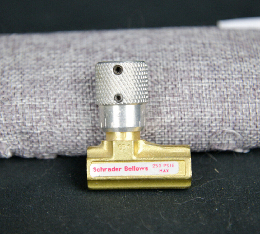 SCHRADER BELLOWS 338-1100 NEEDLE VALVE AIR FLOW CONTROL 1/4″