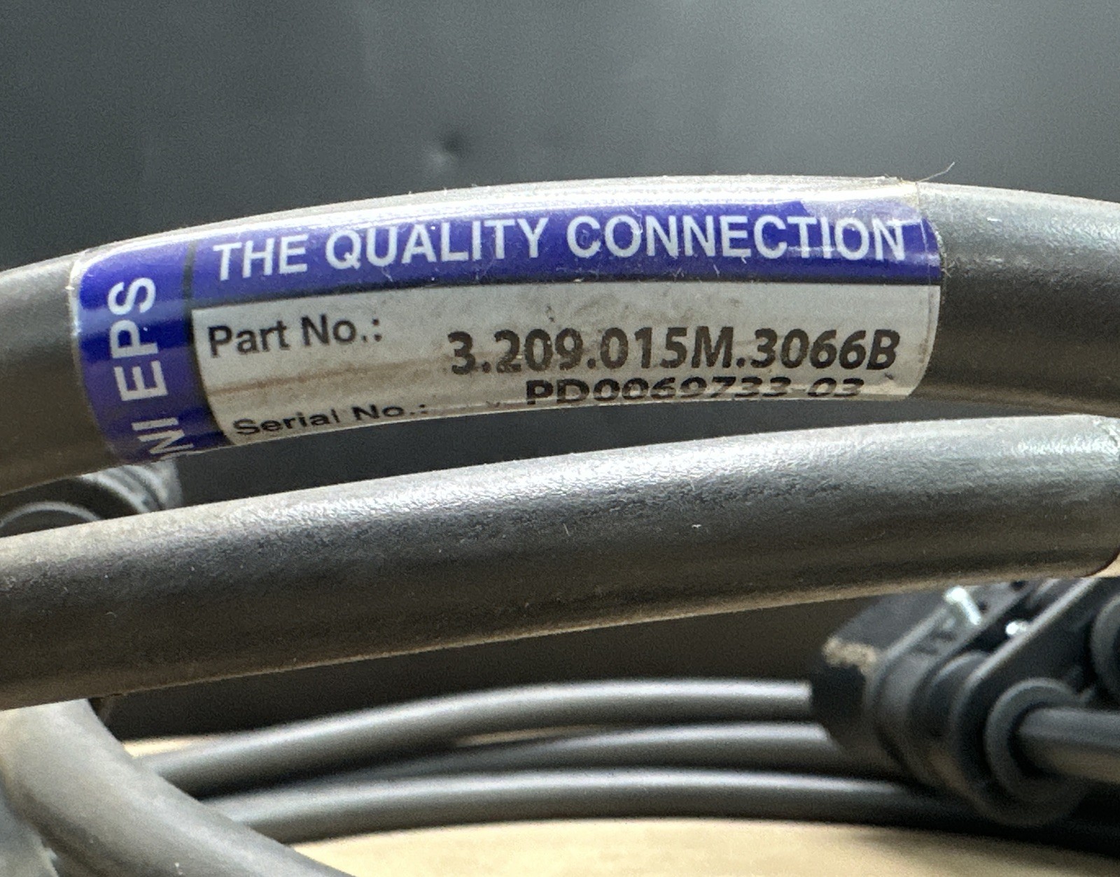 LEONI EPS The Quality Connection 3.209.015M.3001B 3-Pole Primary Power Cable