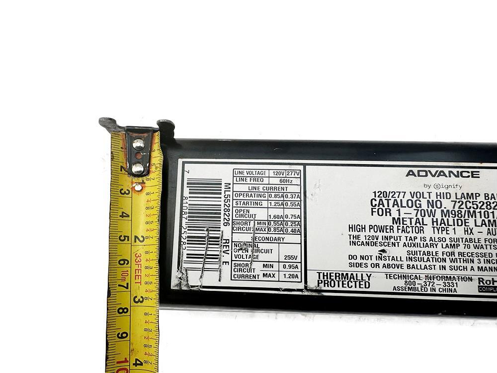 Advance 72C5282NP Metal Halide HID Ballast ML5528226 NEW FREE FAST SHIP
