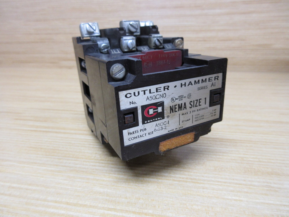 Cutler Hammer A50CNO Eaton Starter A50CN0 W/O Overload Relay