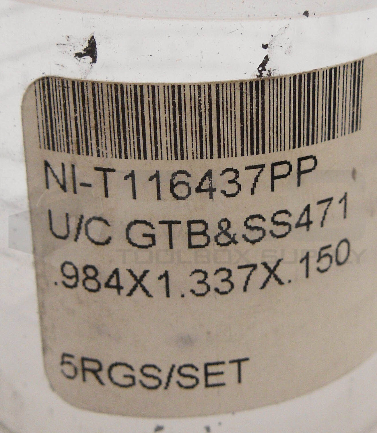 NEW NI-T116437PP SEAL KIT .984X1.33X.150 U/C GTB&SS471