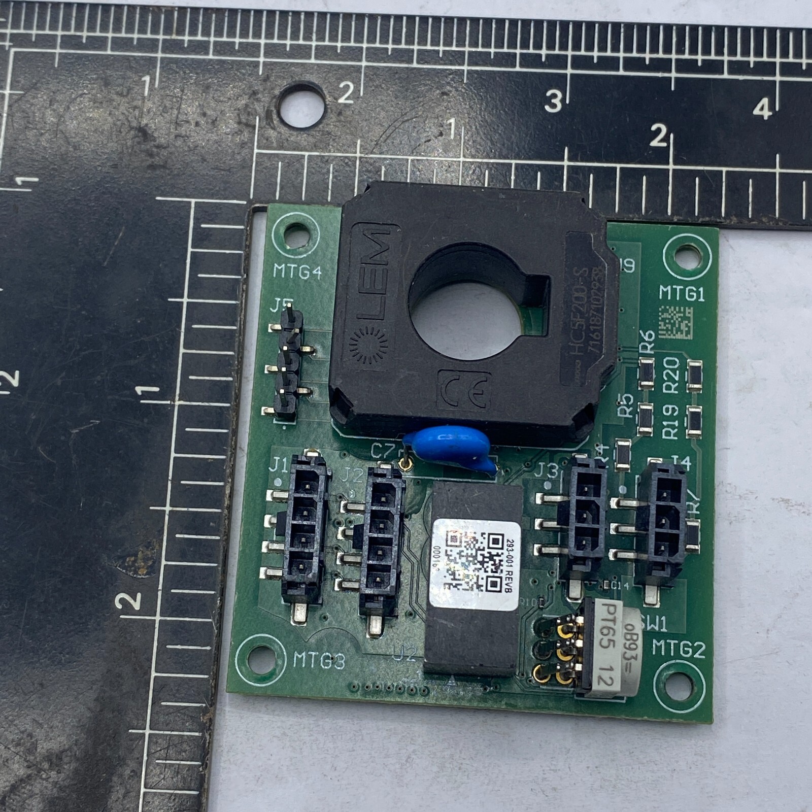 CIRCUIT BOARD R22276-019 REV B W/ HC5F200-S CURRENT SENSOR “FREE SHIPPING” 🔔