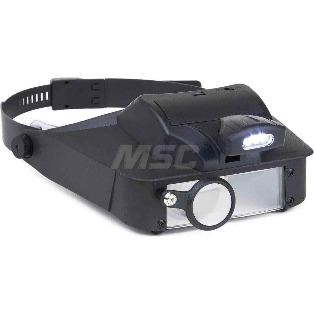 Carson Optical LV-10 2X-6X LED Eyeglass Frame Mount Magnifier: 6x Magnification