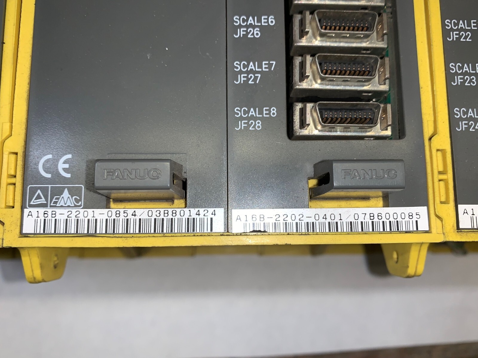 FANUC MULTI-PORT POWER SUPPLY 6 SLOT RACK A02B-0200-B503 200-240 VOLT 2-7 AMP