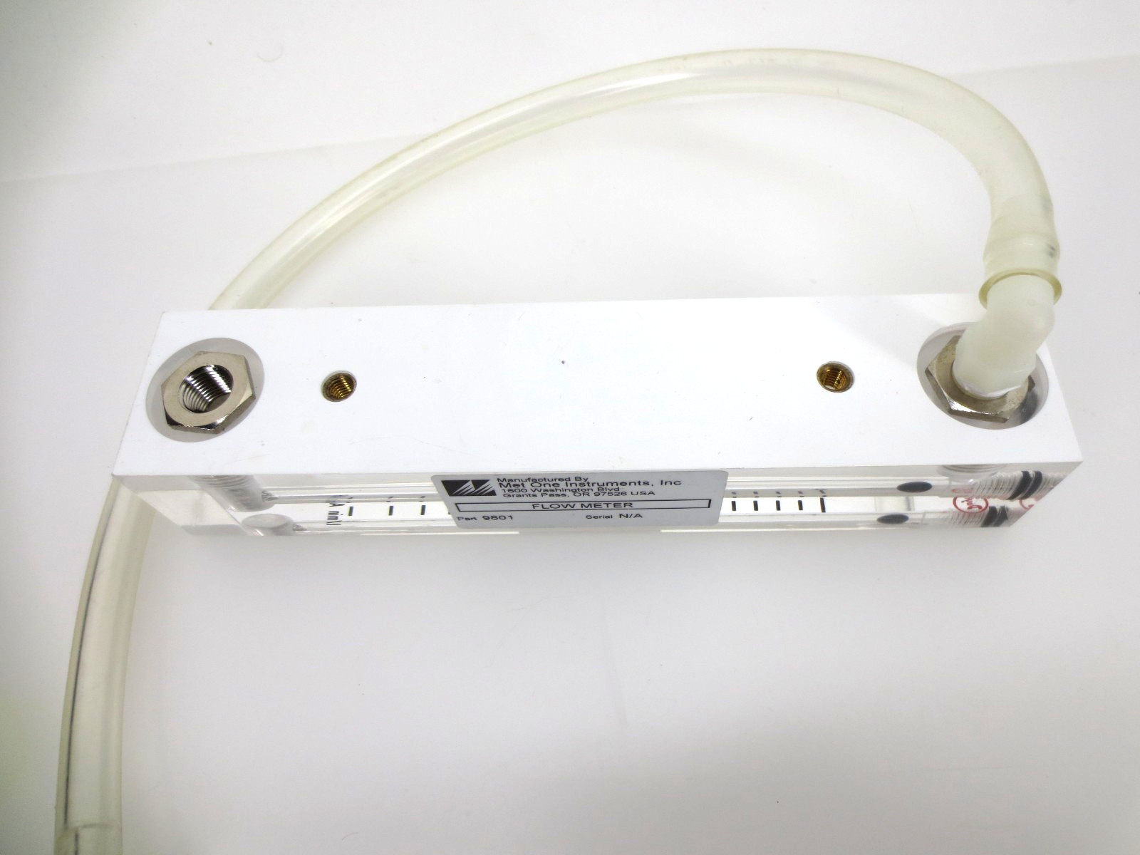 Met One Instrument DYWER 1-4L/MIN AIR ACRYLIC FLOW METER VFB-65 9801