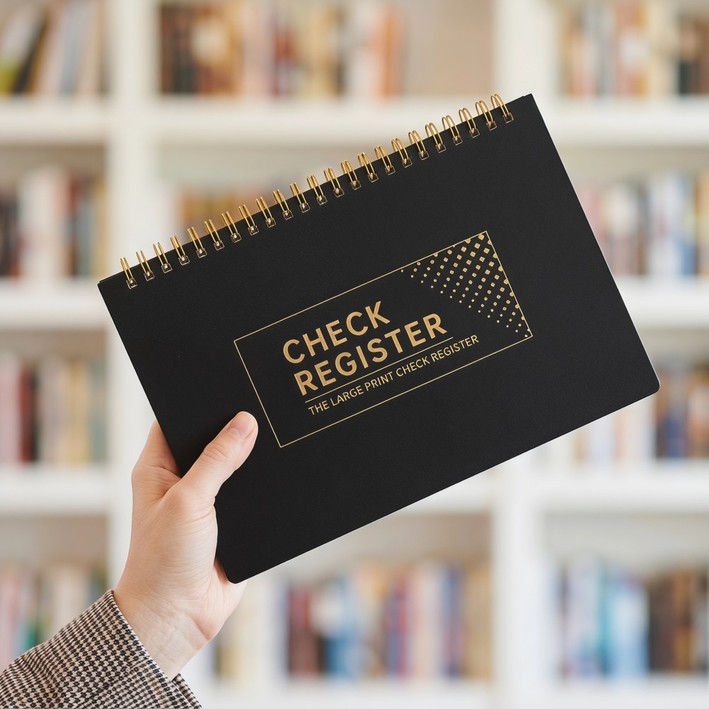 Check Register – Savings Account Booklet for Personal and Business – Blank