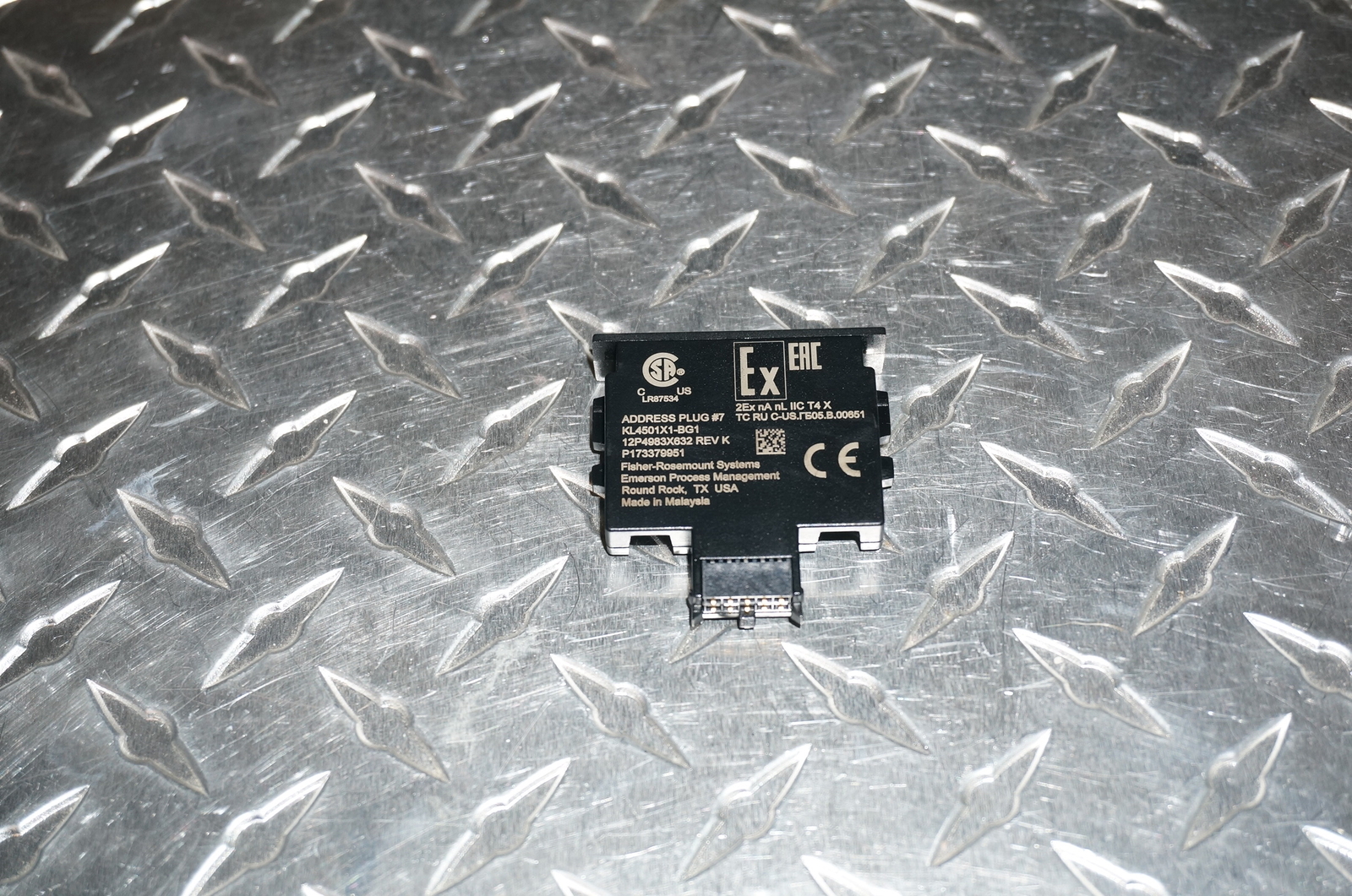 EMERSON DELTAV KL4501X1-BG1 ADDRESS PLUG #7 KL4501X1BG1 12P4983