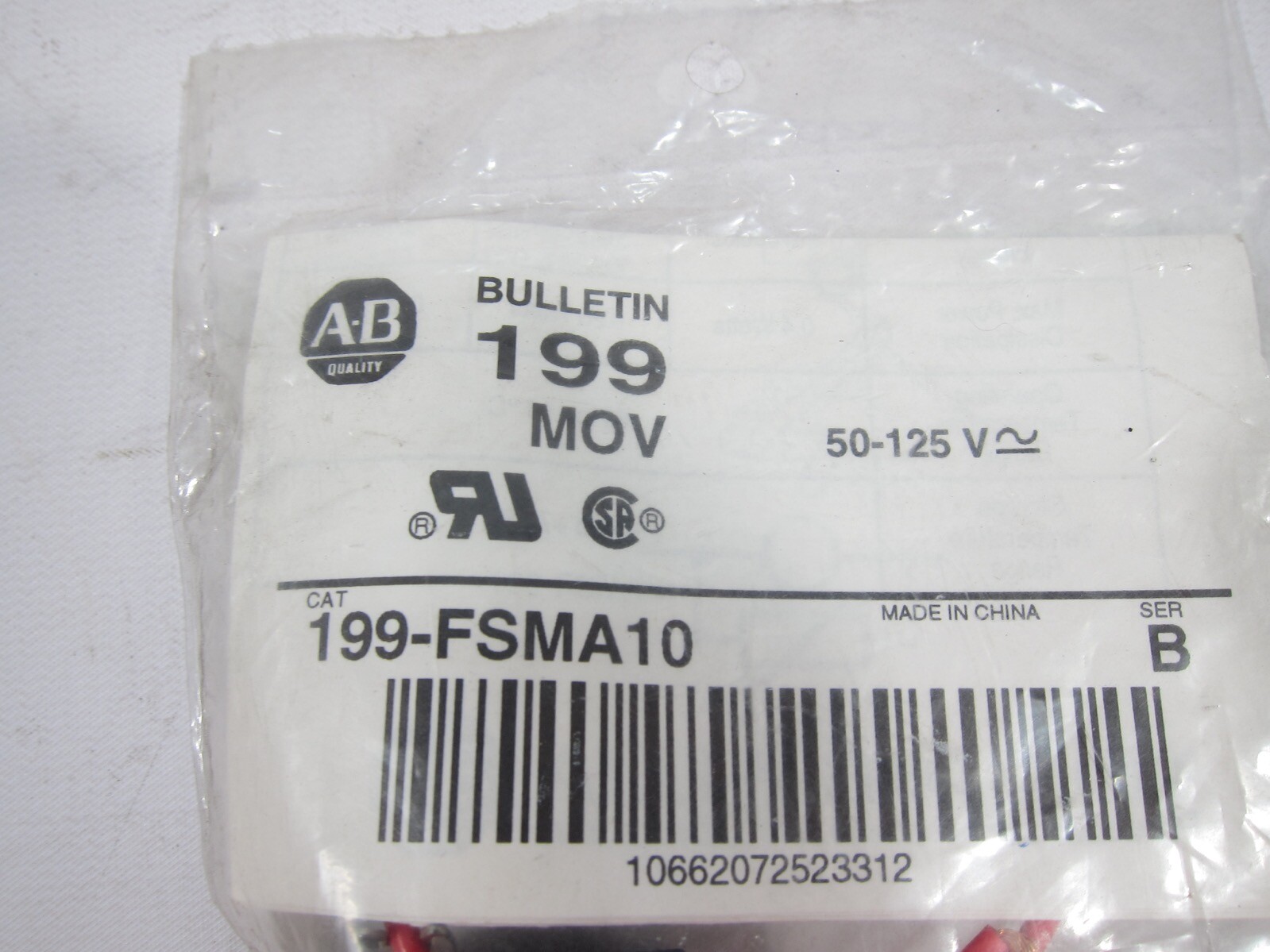 New Allen Bradley 199-FSMA10 Ser B Surge Suppressor 199FSMA10