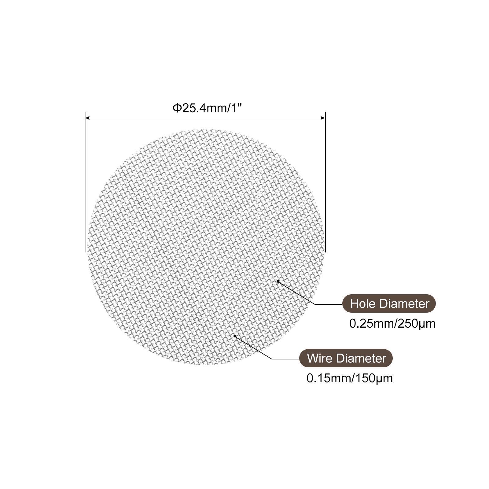 120Pcs Pipe Screen Stainless Steel Screen 1 Inch 25.4mm Dia for Pipe Filter